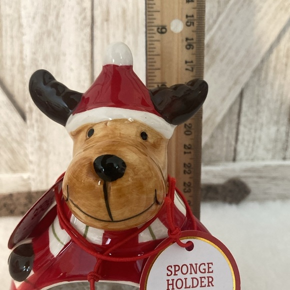 Market Finds Christmas Moose Sponge Holder - Picture 6 of 7